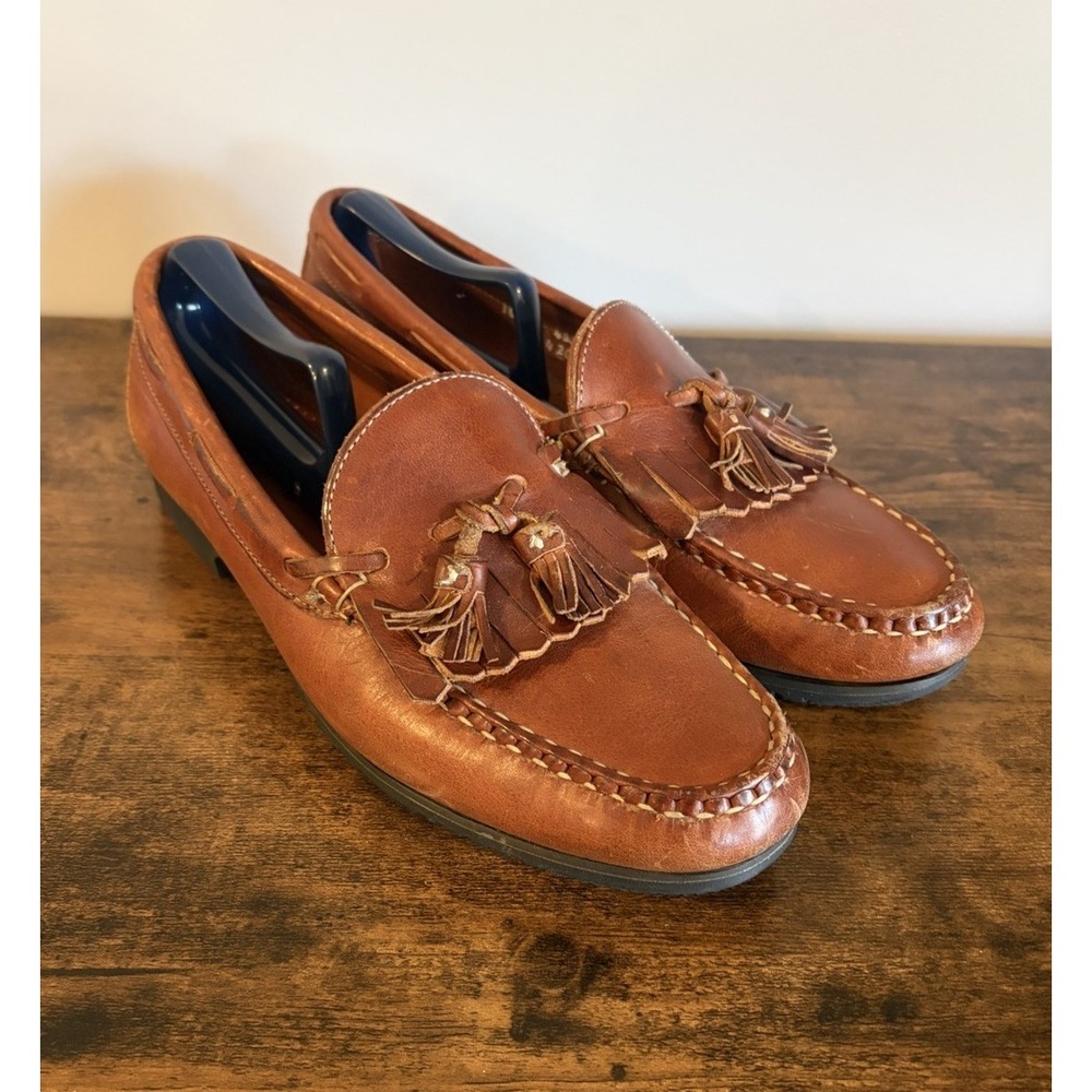 Allen Edmonds Nashua 42252 Men's Brown Casual Dress Tasseled Loafers Sz 10 D